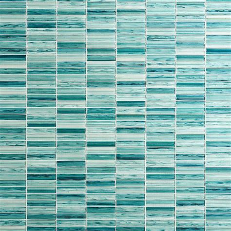 Ivy Hill Tile Tara Turquoise 1161 In X 1173 In Stacked Glass Mosaic