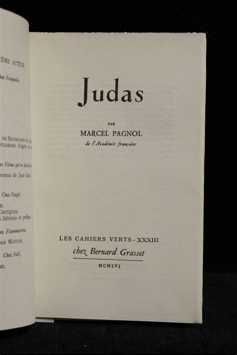 PAGNOL Judas Edition Originale Edition Originale