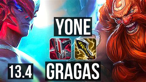 Yone Vs Gragas Mid Winrate Godlike Kr Grandmaster