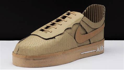 Diy How To Make Nike Air Foce Shoes From Cardboard At Home Youtube