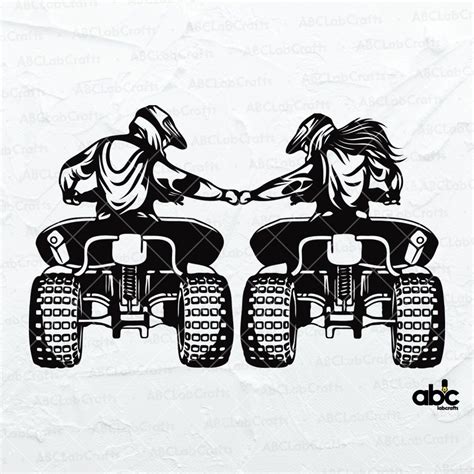 Dou ATV Svg File Atv Clipart Svg File Mud Riding Svg Dirt Riding Svg