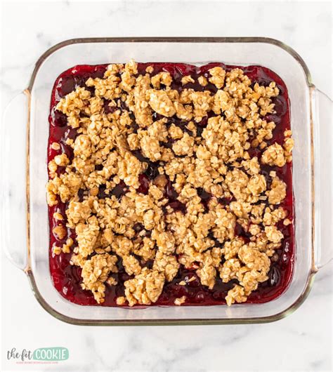 Gluten Free Cherry Crisp With Fresh Cherries The Fit Cookie