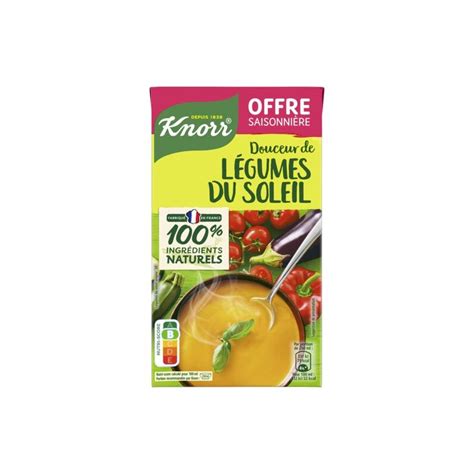 Soupe Douceur De L Gumes Du Soleil Knorr La Brique De L