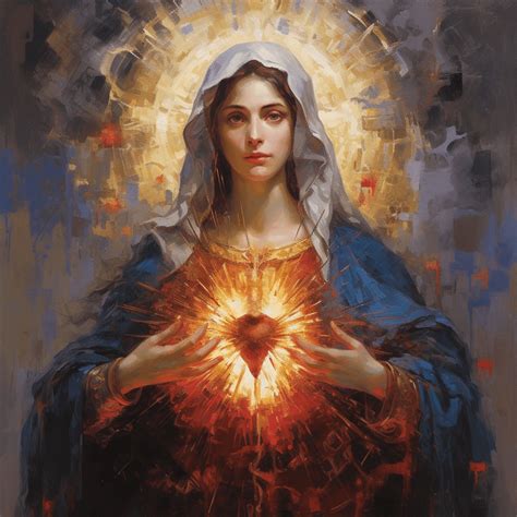 Immaculate Heart Of Mary Virgin Mary Art Jesus And Mary Pictures