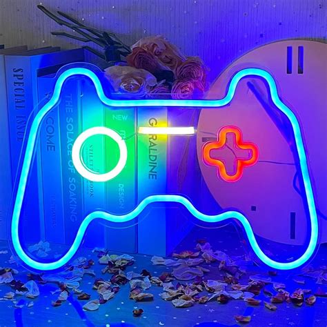 Uexnkj Y Gamepad Neon Signs Gamepad Neonlicht Led Neon Wanddekoration