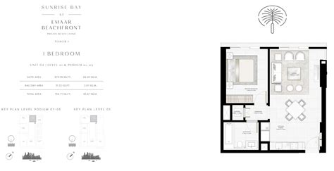 Sunrise Bay By Emaar At Emaar Beachfront Floor Plans