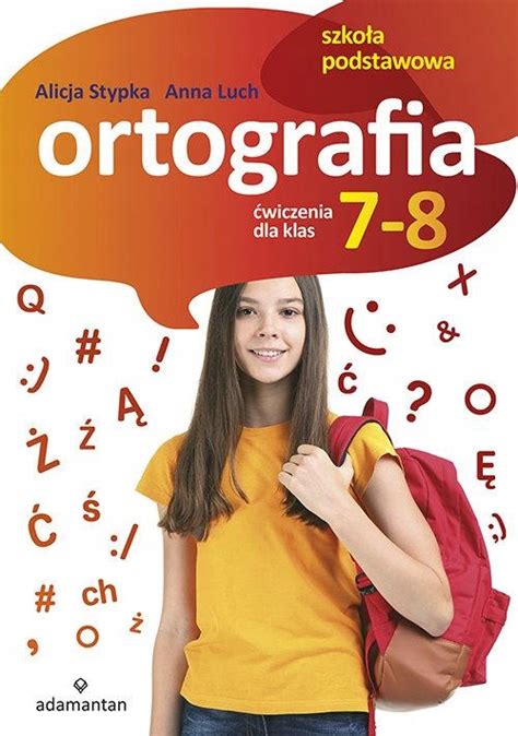 ORTOGRAFIA ĆWICZENIA DLA KLAS 7 8 15603737549 Podręcznik Allegro