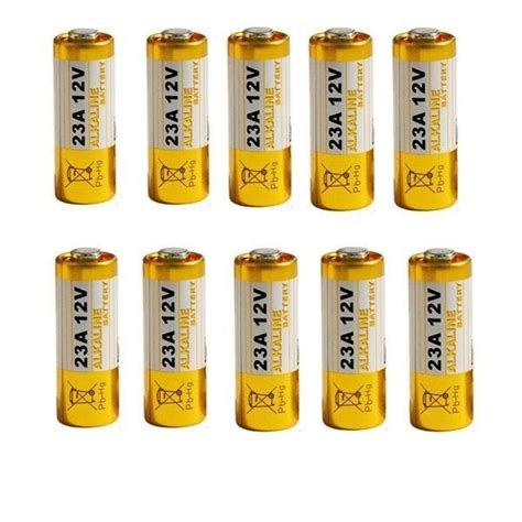 10xPack Remote Battery - A23 12V Alkaline [Ultra Power] - 12 Volt ...