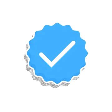 A Logo That Has Been Verified In Blue With Scrible Effect Vector ...