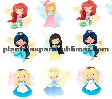 Princesas Disney Sublimaci N Plantillas Para Sublimar