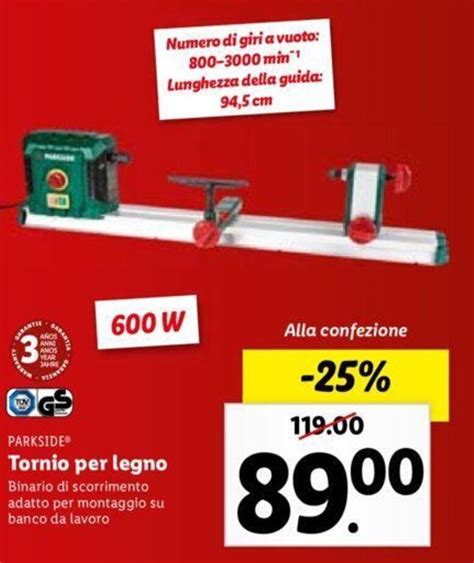 Parkside Tornio Per Legno Offerta Di Lidl