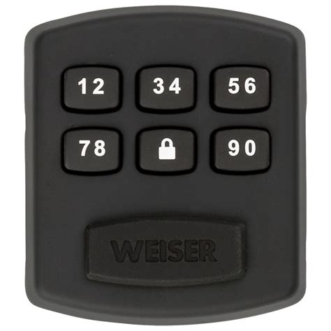 Weiser Powerbolt 1 Black Keyless Entry Door Lock/Deadbolt | The Home ...