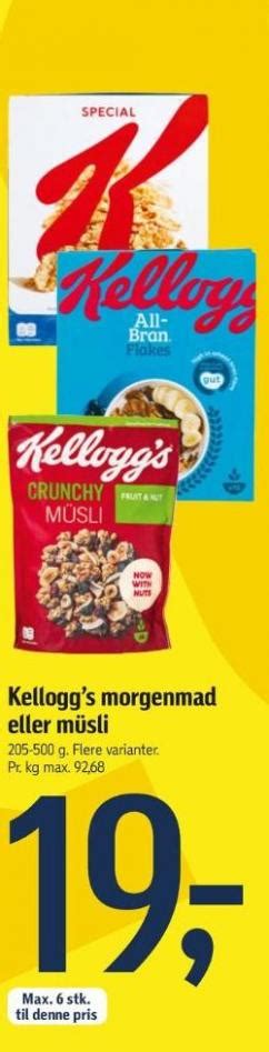 Kelloggs All Bran Morgenmadsprodukt F Tex Alle Tilbudsavis