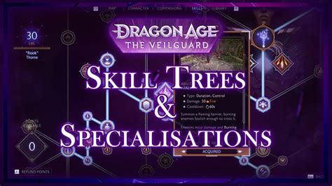 SKILL TREES SPECIALISATION Dragon Age The Veilguard Skill Hexagons