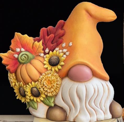 Leif Autum Gnome Paintedcolorceramics