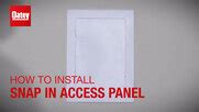 How To Install An Oatey Access Panel Video Webstaurantstore