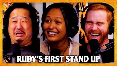 Andrew Santino And Bobby Lee React To Rudys First Stand Up Set Bad