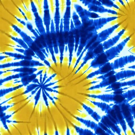 Download Blue And Yellow Tie Dye Fabric With Spiral Pattern Patterns