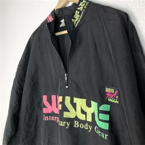 Vintage 90s Surf Style Windbreaker Condition 810 Depop