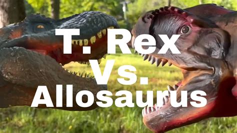 T Rex Vs Allosaurus Youtube