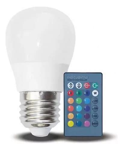 Lámpara LED RGB colorida con control remoto Bivolt MercadoLibre