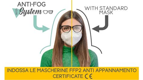 Mascherine Con Sistema Antiappannamento Occhiali FFP2 Itaprotect Made