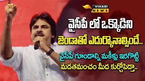 Pawan Kalyan Aggressive Comments On YCP Party TDP Janasena Public