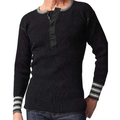 Stanfield's Heritage Wool Henley - Robertson's Clothing & Shoes