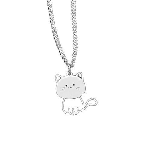 Cat Fish Pendant Necklace Niche Couple Neckchain Trendy Clavicular