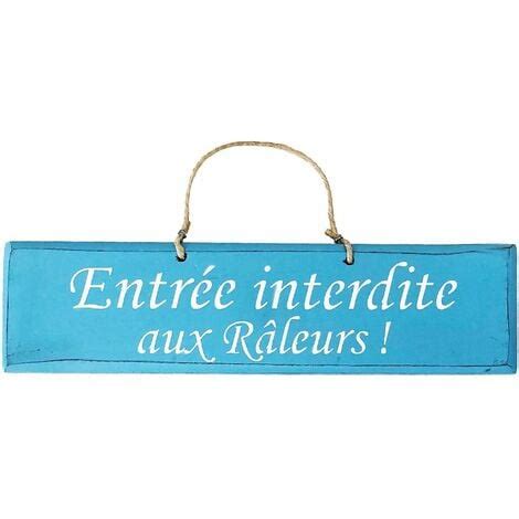 Plaque D Corative En Bois Entr E Interdite Aux R Leurs