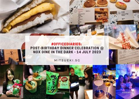 officediaries post birthday dinner celebration  nox dine   dark