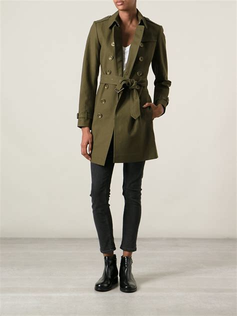 Lyst Burberry Military Trench Coat In Green