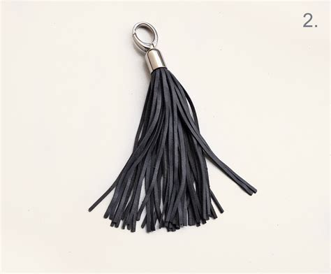 Leather Tassels Gray Tones Long Tassels Large Tassel Etsy