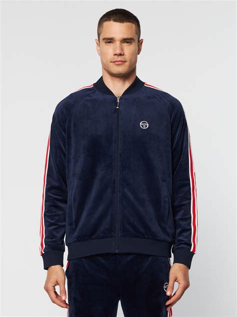 Pereto Velour Track Jacket Maritime Blue Sergio Tacchini