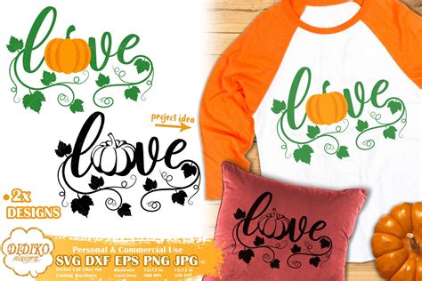 Pumpkin Love SVG Fall SVG Autumn SVG Cut File DIDIKO Designs