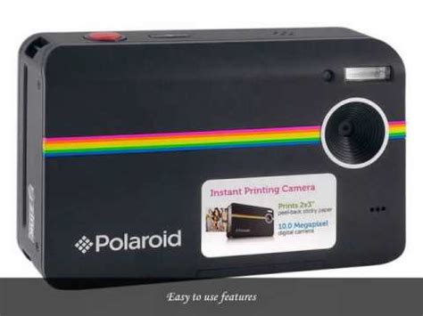 Polaroid Z Mp Digital Instant Print Camera Black Youtube