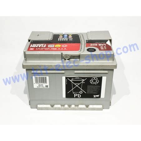 Lead Battery 12V 64Ah 610A EN Right FIAMM TITANIUM PRO L264P