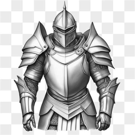 Download Black and White Knight in Armor Drawing Sketches Online ...