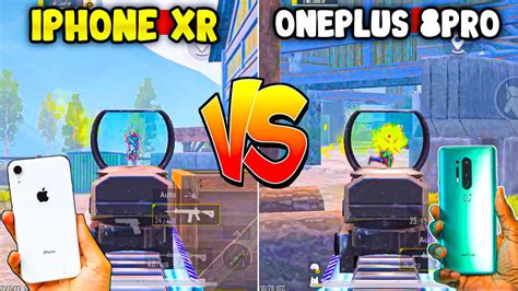 ONEPLUS 8 PRO VS IPHONE XR PUBG BGMI TEST 2021 IPHONE XR PUBG TEST