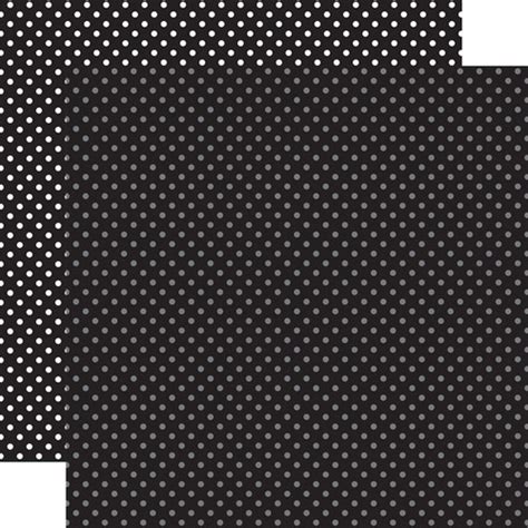 Dots And Stripes Black Dots 12x12 Patterned Paper Echo Park Paper Co