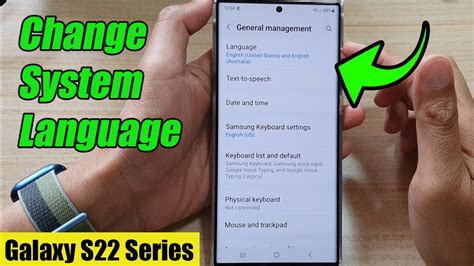 Galaxy S S Ultra How To Change System Language Youtube