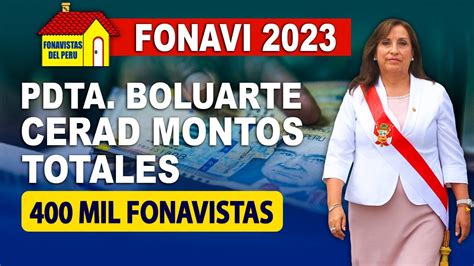 Fonavi Devoluci N Lo Ltimo Pdta Boluarte Mil Fonavistas Entrega