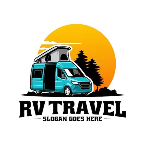 Premium Vector Rv Motor Home Camper Car Illustration Logo Vector