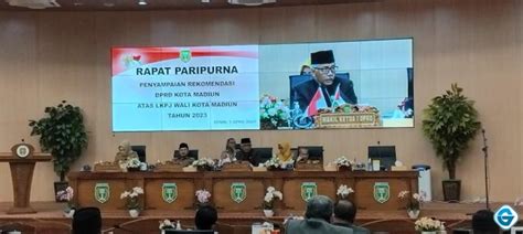 Sampaikan Rekomendasi Atas Lkpj Walikota Tahun Dprd Kota Madiun