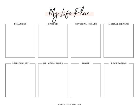 9 Printable Life Planning Worksheets Templates