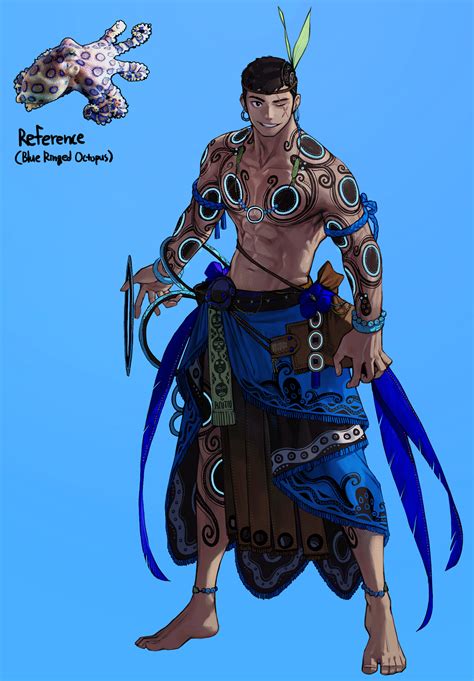 Blue-ringed Octopus Guy by Rinotuna : r/ImaginaryWarriors