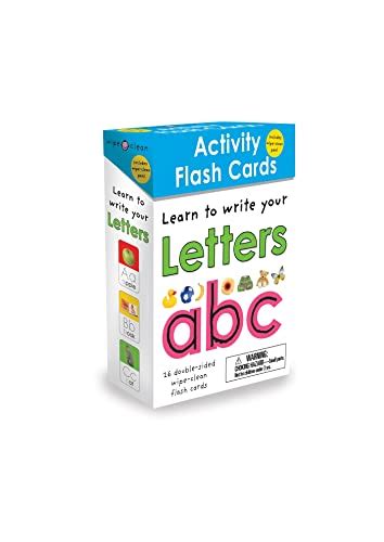 Learn To Write Your Letters Flashcards Wipe Clean Activity Cards