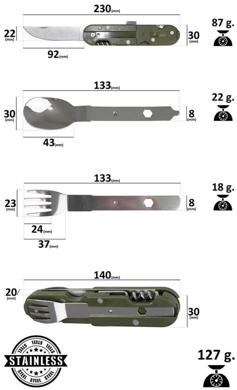 Niezb Dnik Wojskowy Turystyczny Y Ka Widelec N Korkoci G Etui