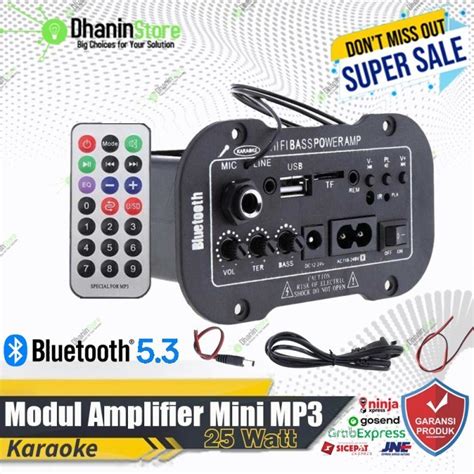 Jual New Modul Mp Power Amplifier Mini Karaoke Board Rakitan