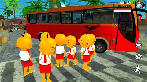 Rombongan Upin Pergi Sekolah Naik Bus 🤣 Oyanio Tv Youtube